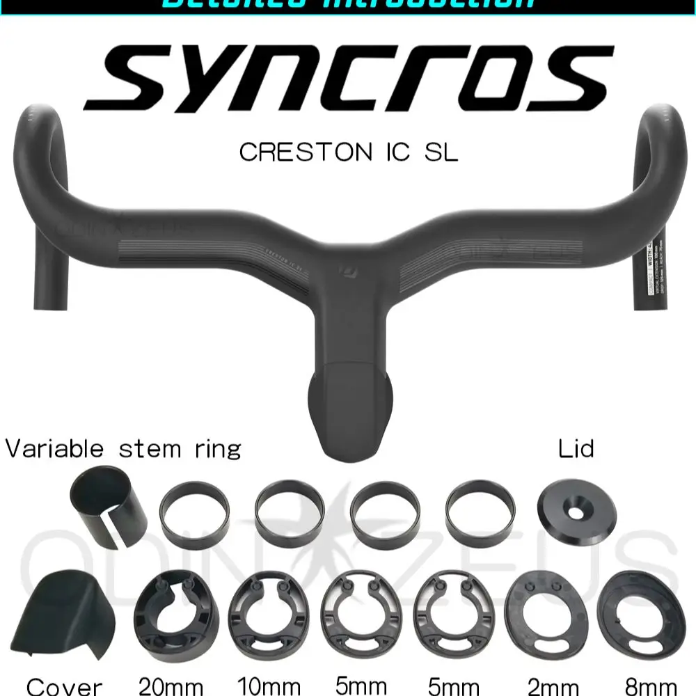 

SYNCROS Creston iC SL Integrated Road Handlebar Integrated cables for mechanical and electronic mount iC cockpit