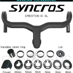 SYNCROS Creston iC SL Integrated Road Handlebar Integrated cables for mechanical and electronic mount iC cockpit