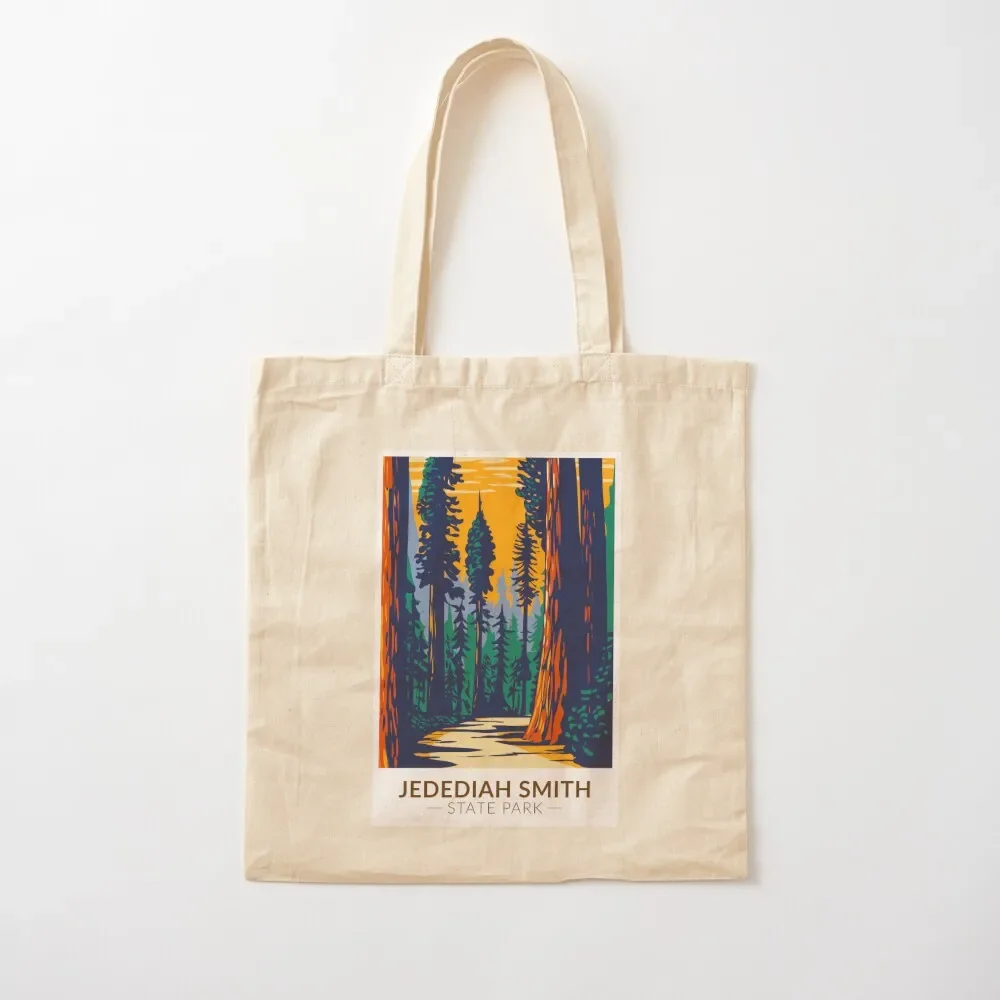 Jedediah Smith Redwoods State Park California Vintage Tote Bag tote men's shopping logo Canvas