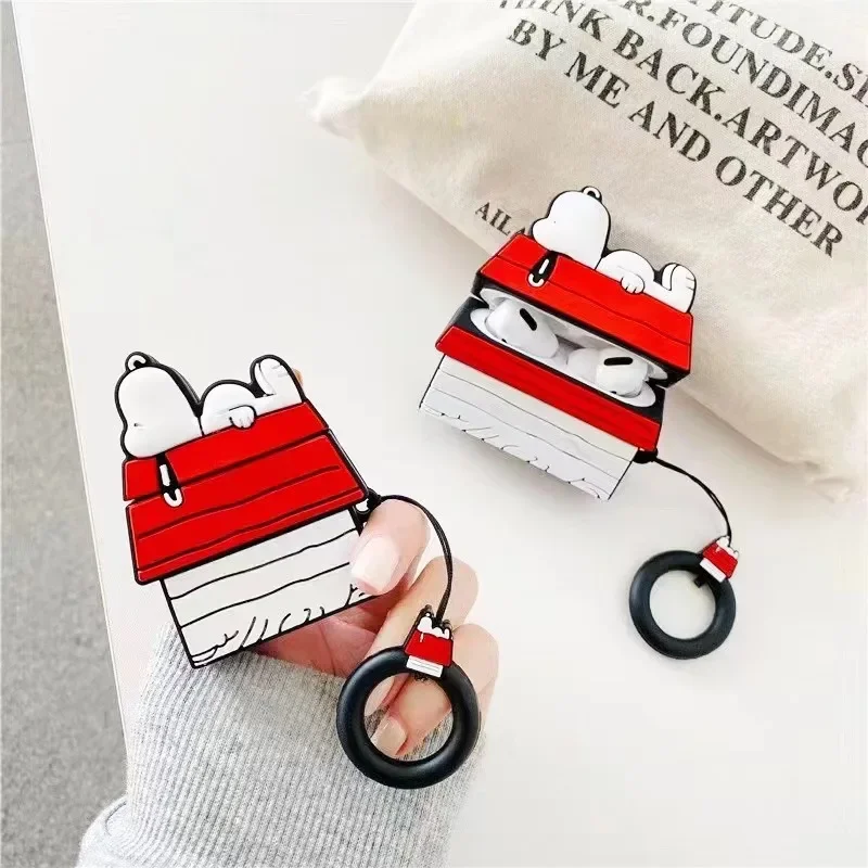 Snoopy Cartoon Creative Earphone Case for Airpods 3 2 1 Pro Pro2 Case Protective Dustproof Wireless Bluetooth Cover Accessories