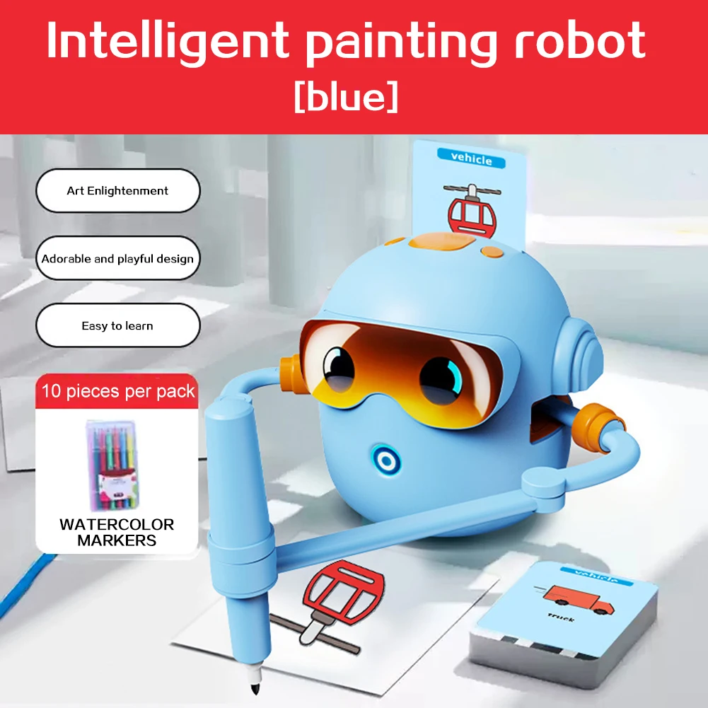 

Interactive Educational Drawing Robot For Kids Auto Drawing Robot Artist Toy Early Learning Toy