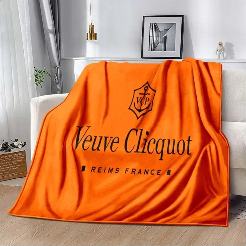 3D Printed Baby Blanket Fashion Veuves Clicquot Super Soft Warm Flannel Babes Carpet Portable Home Travel Office Baby Blankets