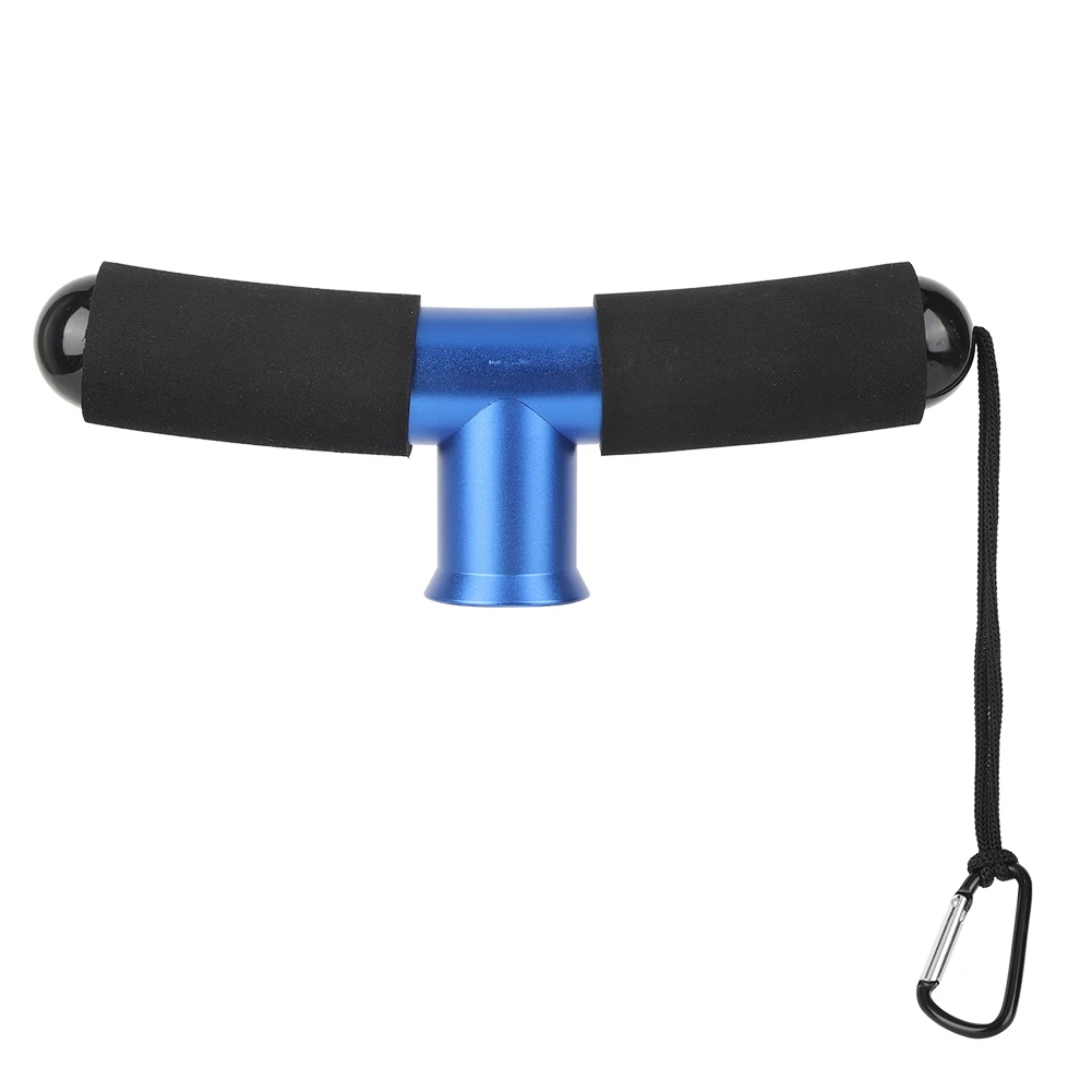 

Aluminum Alloy Portable Fishing Fighting Waist Belt Rod Pole Holder with Hanging Rope Professional Fishermen Accessory