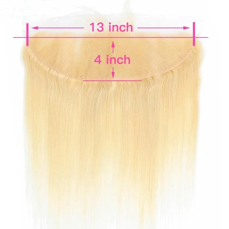 13x4 الدانتيل الجبهة # 613 الجسم موجة شقراء الدانتيل الشعر كتلة الشعر البشري البرازيلي عذراء ريمي كامل اليد النسيج قبل قطعها شعر الطفل #4