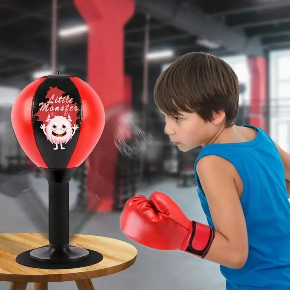 

With Suction Cup Desktop Punching Bag Inflatable Desk Mountable Boxing Training Bag Promote Development Wall Mountable