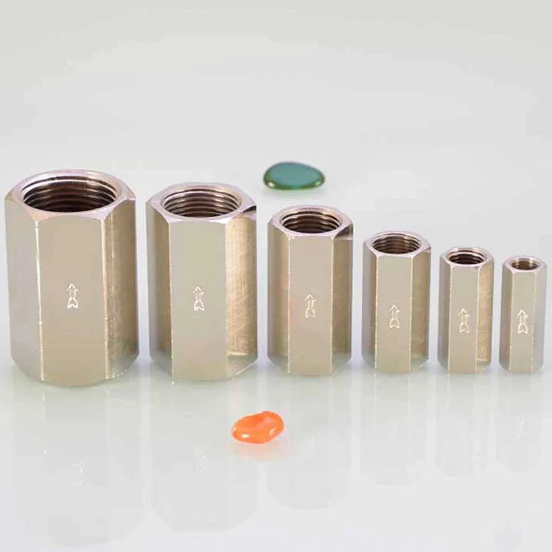 1/8" 1/4" 3/8" 1/2" 3/4" 1" BSP Sechskant-Pneumatikanschluss Innengewinde Messing-Rückschlagventil Einweg-Rückschlagventil Rückschlagventil