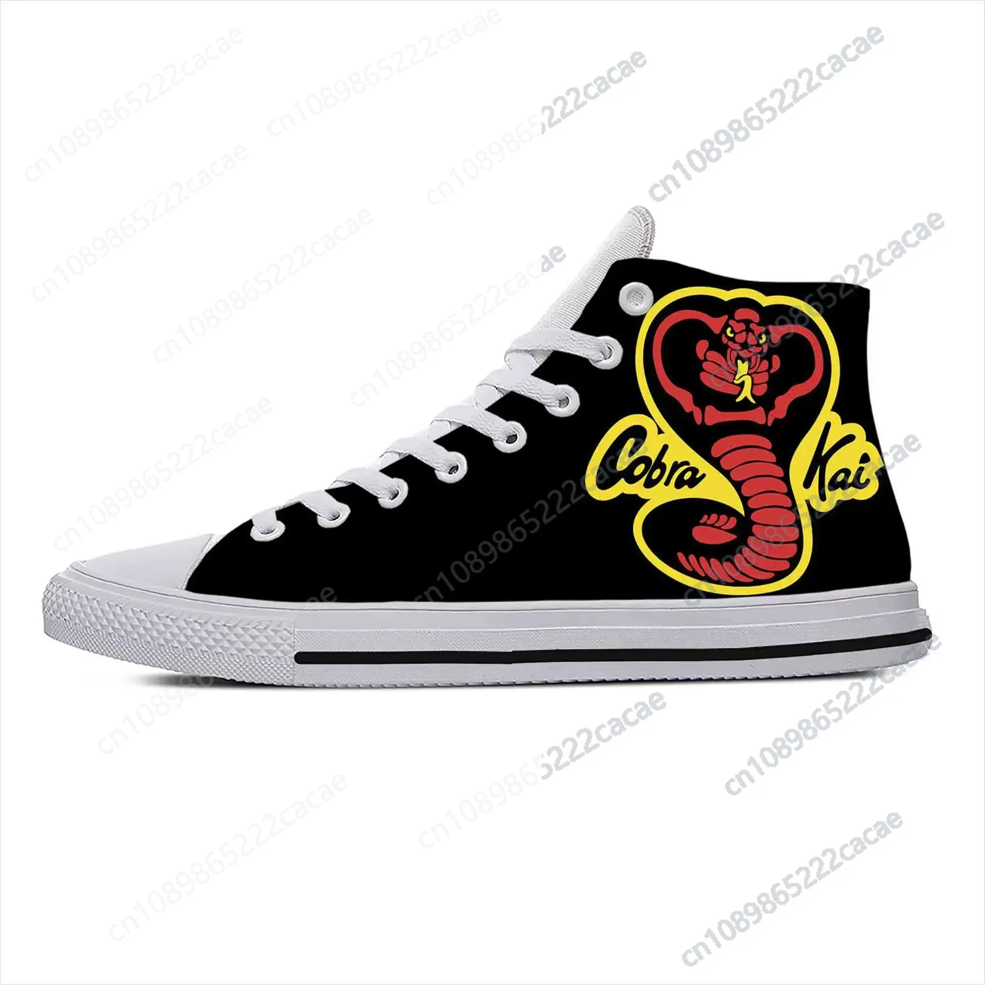 

Kai Karate Anime Cartoon Fang Fashion Cobra Eagle Casual Cloth Shoes High Top Comfortable Breathable 3D Print Men Women Sneakers