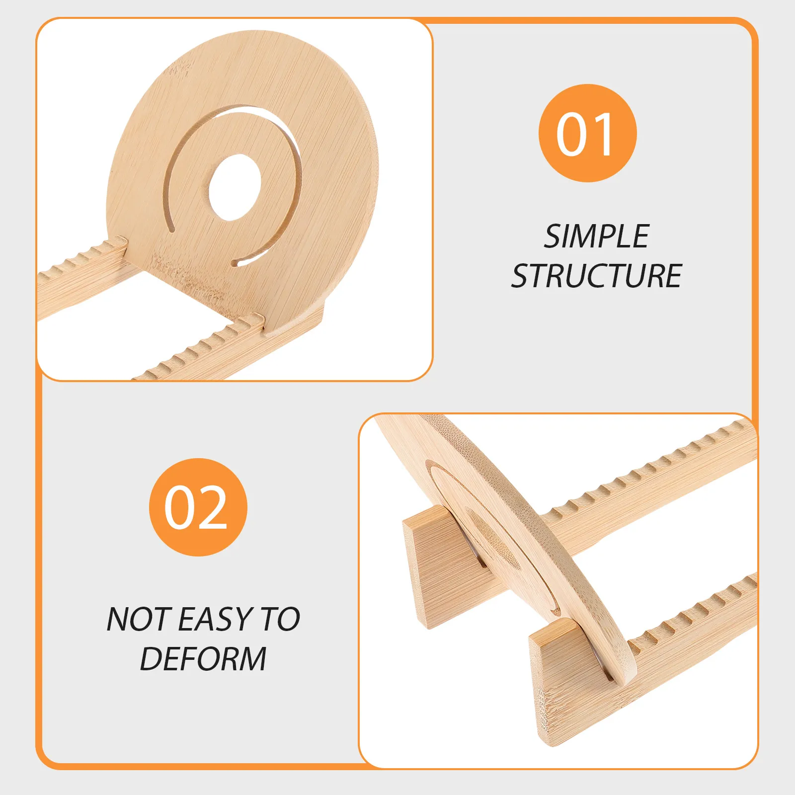 

1pc Sturdy Wooden Cd Storage Rack Desktop Organizer Vinyl Record Display Holder Vertical File Bookend For Office Home Decor
