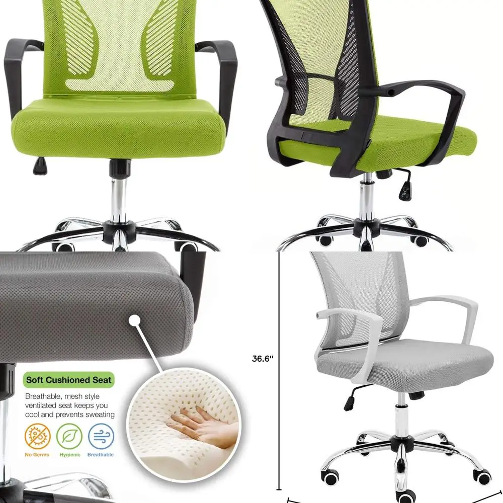 

Эргономичное офисное кресло с сетчатой спинкой и поясничной поддержкой — черно-лиловое