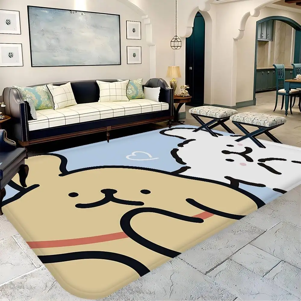Cute Line Puppy Maltese Entrance Door Mat Nordic Style Home Doormat Bathroom-Toilet Mats Bedroom Hotel Decor Mat