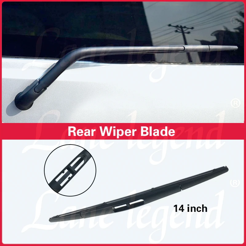 Limpadores de pára-brisas traseiro do carro, Lâmina de limpador traseiro, 14 ", Limpadores de pára-brisas para Nissan NV200, 2009-2021, 2020, 2019, 2018, Auto Acessórios