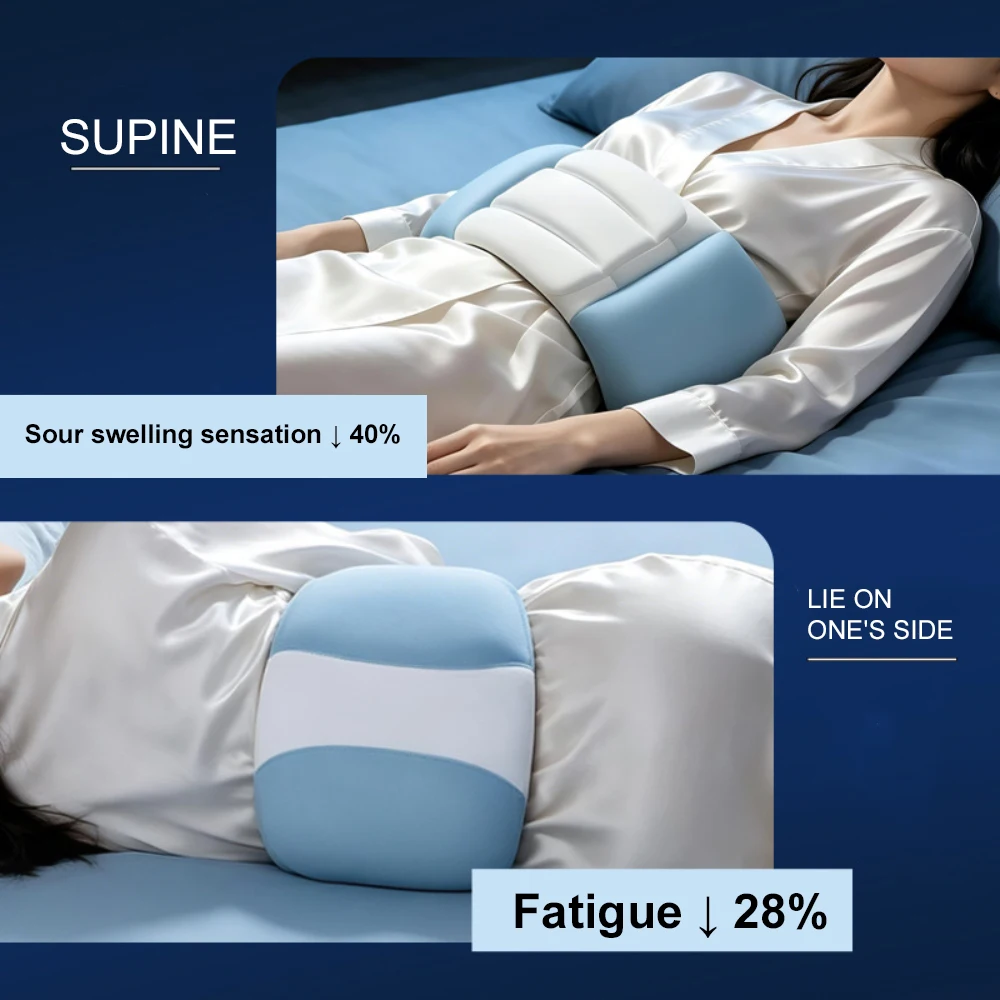 Lumbar Support Belt Waist Protection Warmth Relieve Fatigue Intervertebral Disc Support Waist Support Pillow Comfortable Sleep
