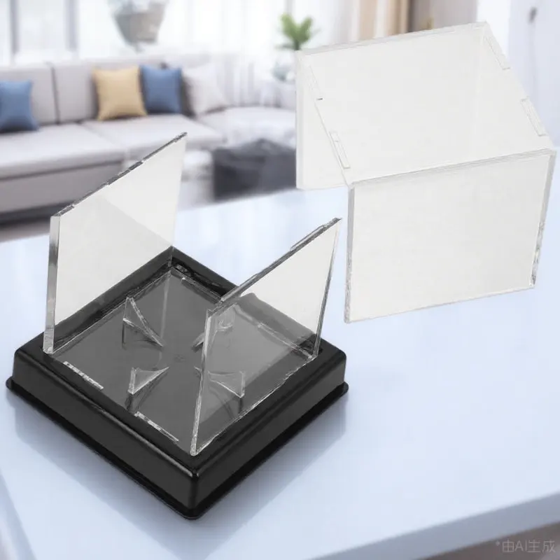 

1Set Transparent Acrylic Baseball Box Decorative Display Case Household Baseball Holder Accessory Ideal for Home Indoor Display