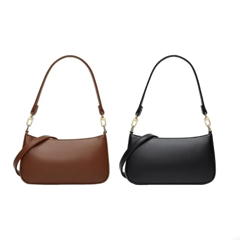 

Women Bag Small Shoulder Bag Clutch Purse Retro Underarm Bag PU Leather Crossbody Bag Armpit Bag Commuting Bag 547A