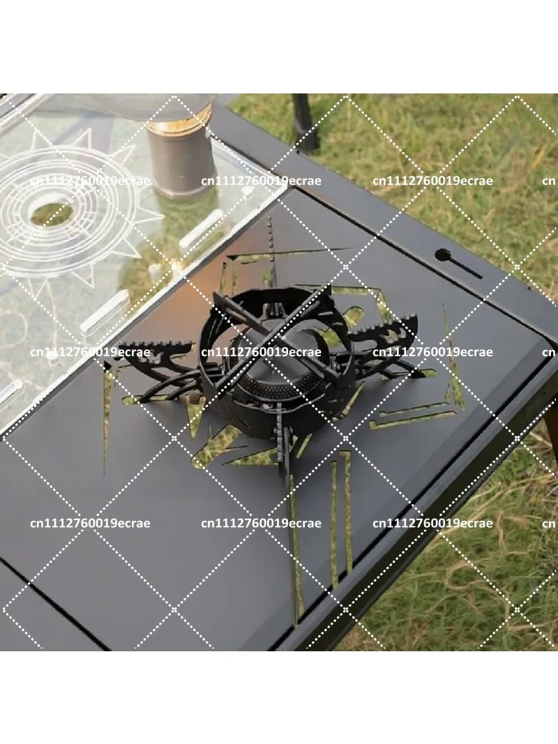 Outdoor Portable Folding Windproof Camping Stove with Split Gas Burner for Boiling Water