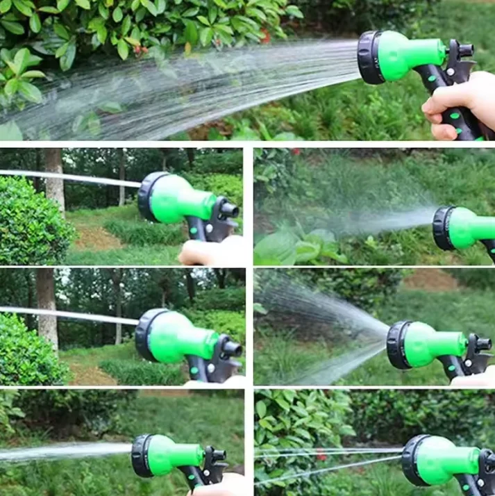 25FT Multi-functional Garden Hose, Retractable Hose, High Pressure Car Wash, Home Sprinkler, Traditional Garden Rinse