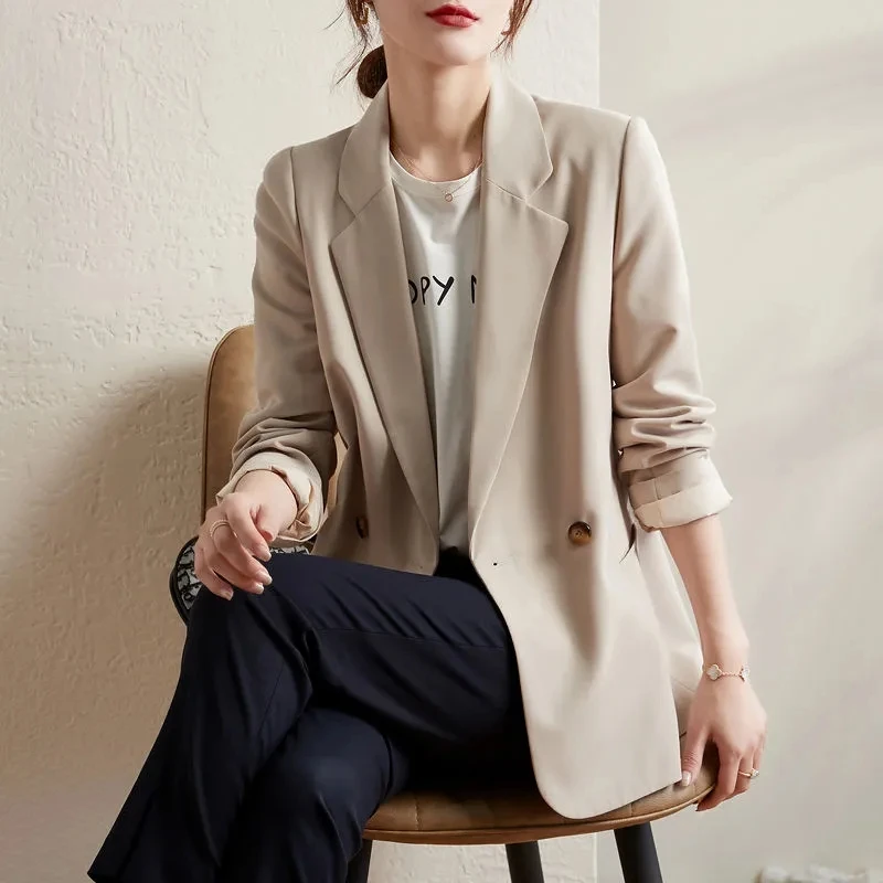 Vestidos De Fiestasmall Spring And Autumn 2024 Loose Niche Design Temperament Women'S Small Suit 