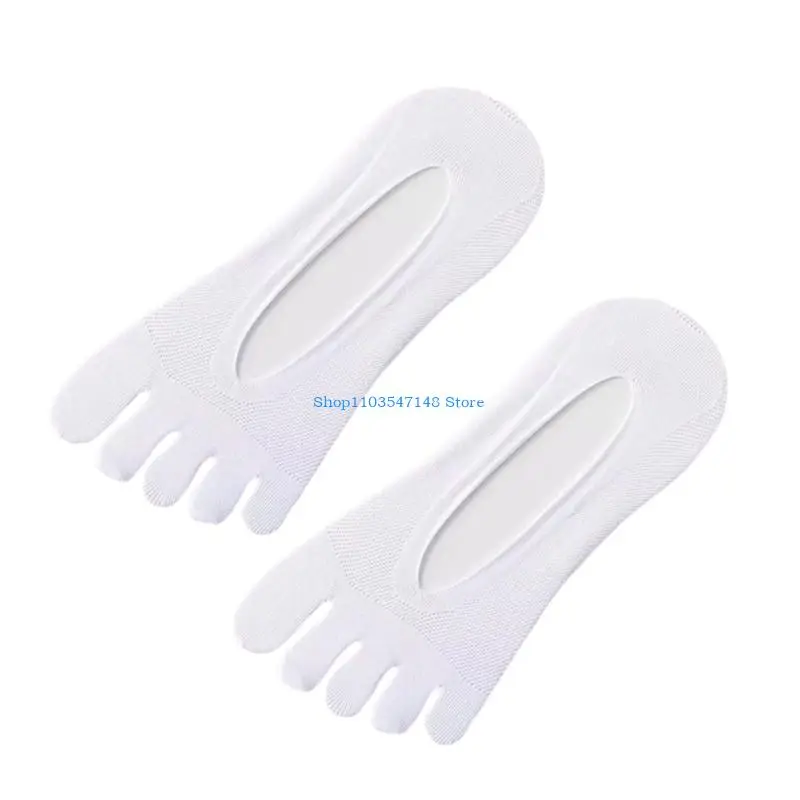 P88B No Show Toe Socks for Women Five Fingers Socks Athletic Running Invisible Liner Socks Summer Mesh Socks Hosiery Gift