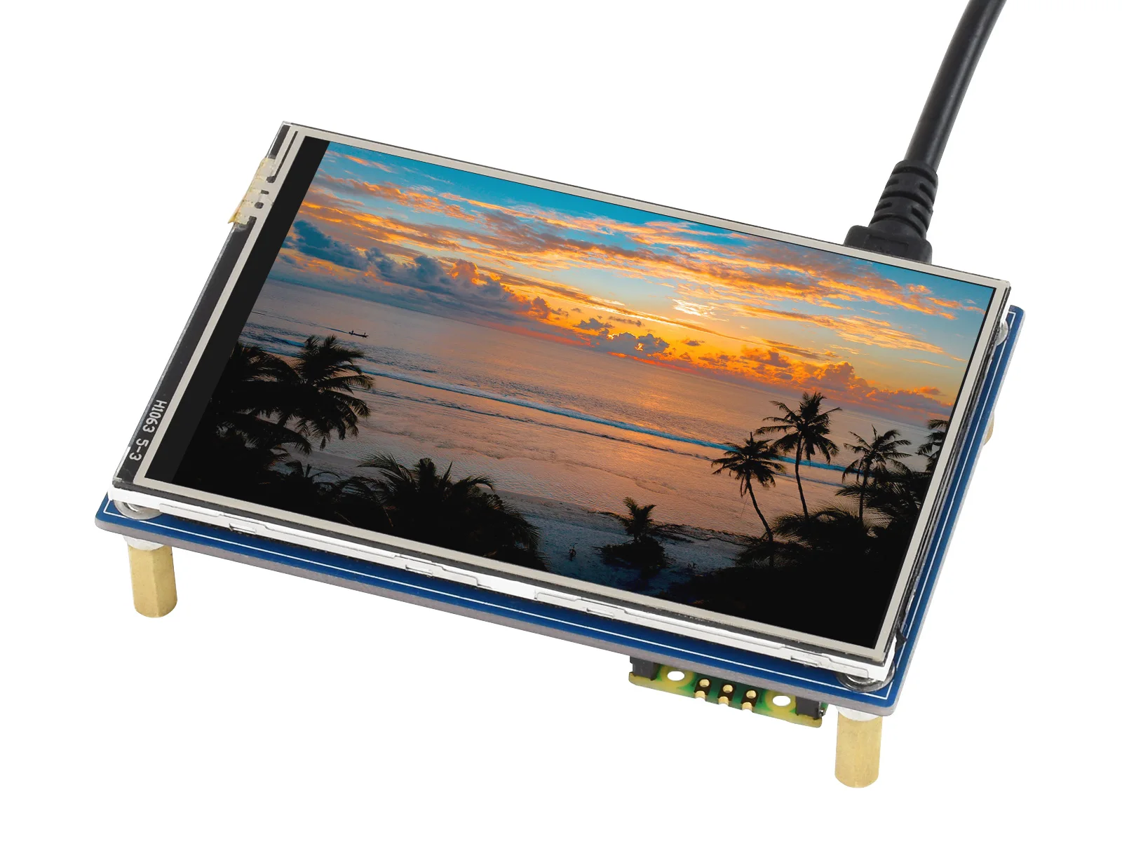 Waveshare 3.5inch Touch Display Module For Raspberry Pi Pico, 65K Colors, 480×320 Pixels, SPI Interface,Touch Controller XPT2046