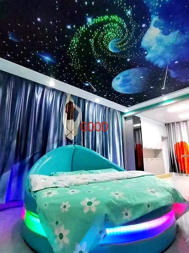 Bed & Breakfast Furniture Water Bed Boutique Hotel Light Luxury Hotel Electric Starry Sky Theme Apartment