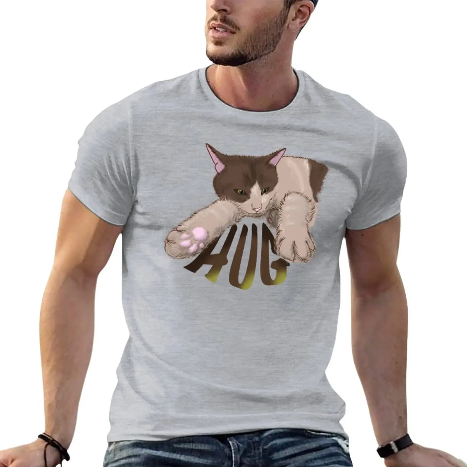 

Peanut, a cuddly cat wanting a hug T-Shirt oversized summer top blacks fitted t shirts for men