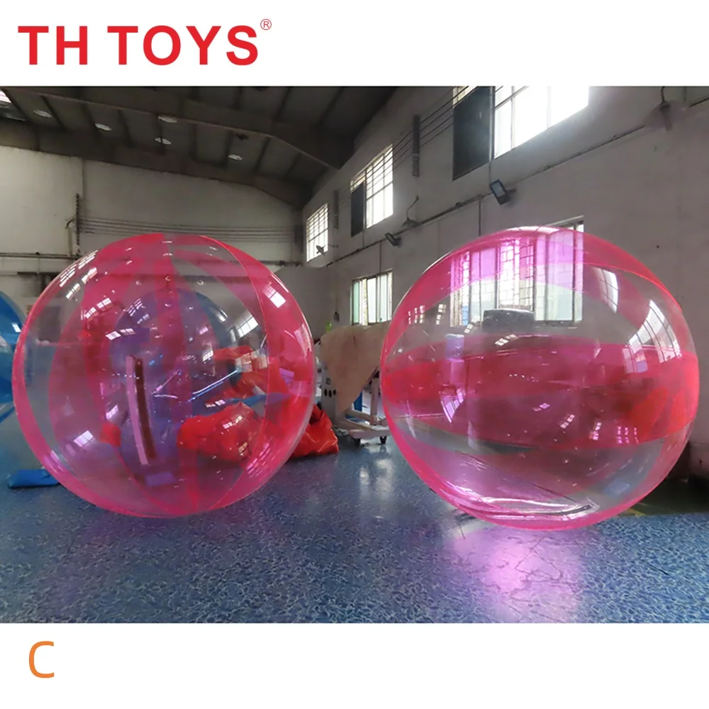 nave aerea veloce a porta, palla gonfiabile per camminare sull'acqua per bambini e adulti sulla piscina, palla a bolle in PVC trasparente per spettacoli teatrali
