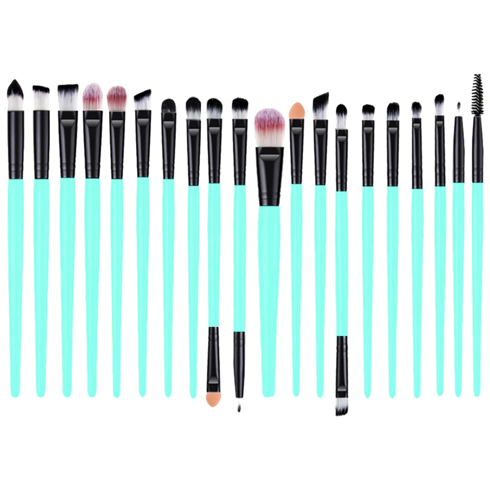 

20Pcs Eyebrow Eyeshadow Brush Kit High Quality Nylon Bristles Comfort Grip Handle Ideal for Beginners Gift Women Makeup