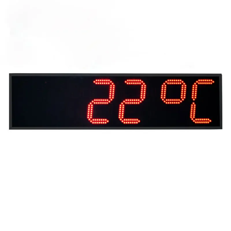 CHEETIE CP0215 Factory Latest Weather Conditions Date Calendar Temp Sign Led Clock Temperature Display