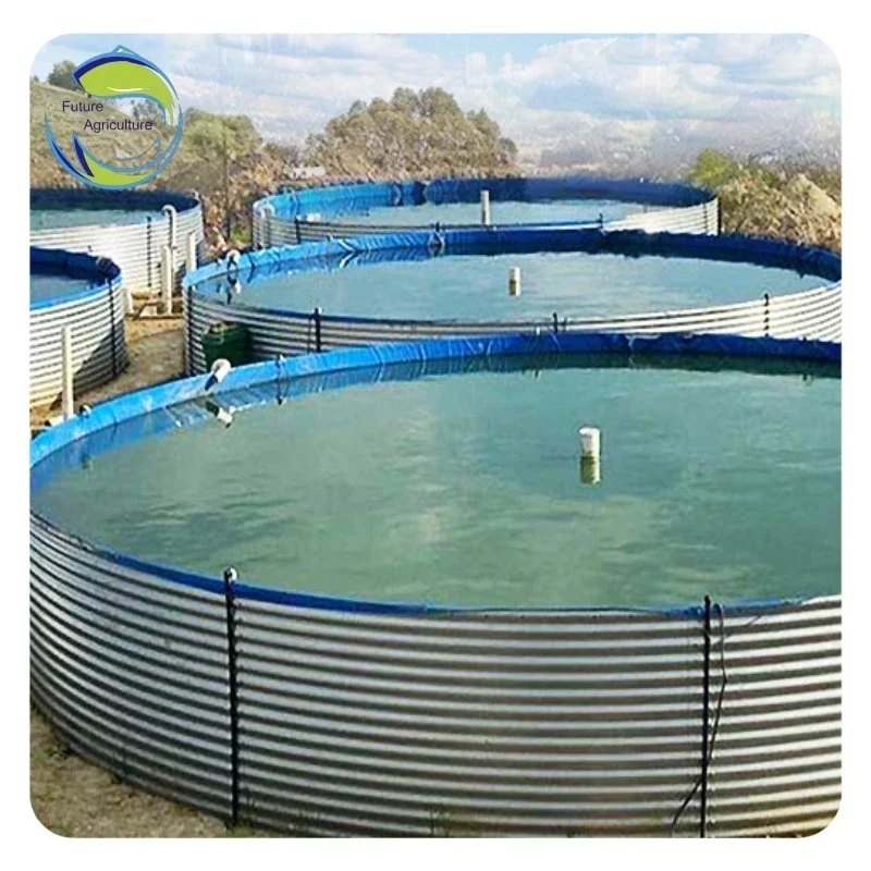 

Recirculating Aquaponic Biofloc Aquaculture Tarpaulin Tank Equipment Fish Farming System Above Ground for Aquaculture