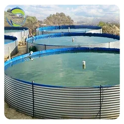 Recirculating Aquaponic Biofloc Aquaculture Tarpaulin Tank Equipment Fish Farming System Above Ground for Aquaculture