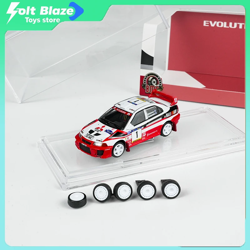 

BM 1/64 Mitsubishi Lancer EVO V Group A Rally Car 1998 Catalunya Rally Коллекционные автомобили Модель для мальчиков Коллекционные модели игрушек в подарок