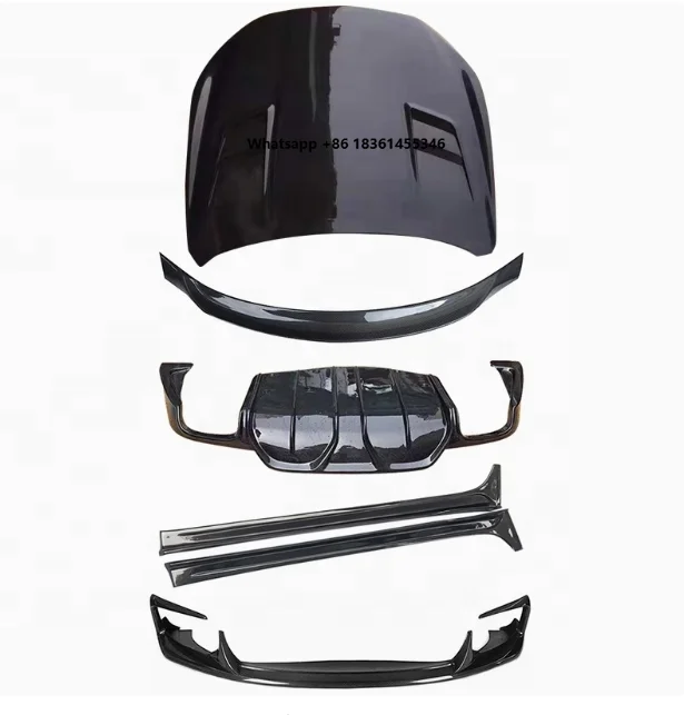 Hight Quality Body Kit for Ghibli Upgrade ASPEC Style Front Lip Side Skirts Rear Diffuser Hood Spoiler Carbon Fiber