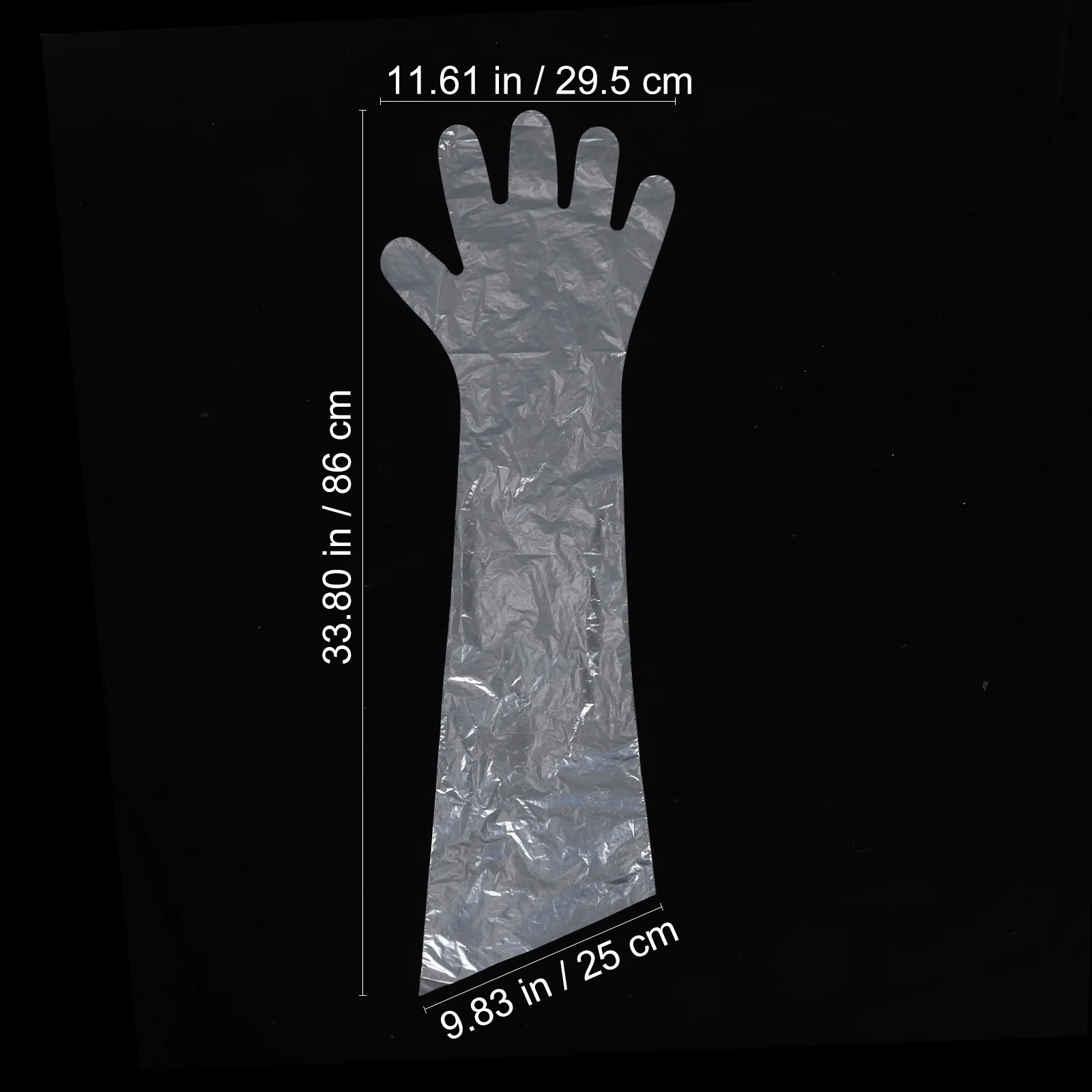 50 Uds guante de brazo largo 85Cm desechable ligero para ganado cerdo uso en granja guantes protectores para examen de embarazo