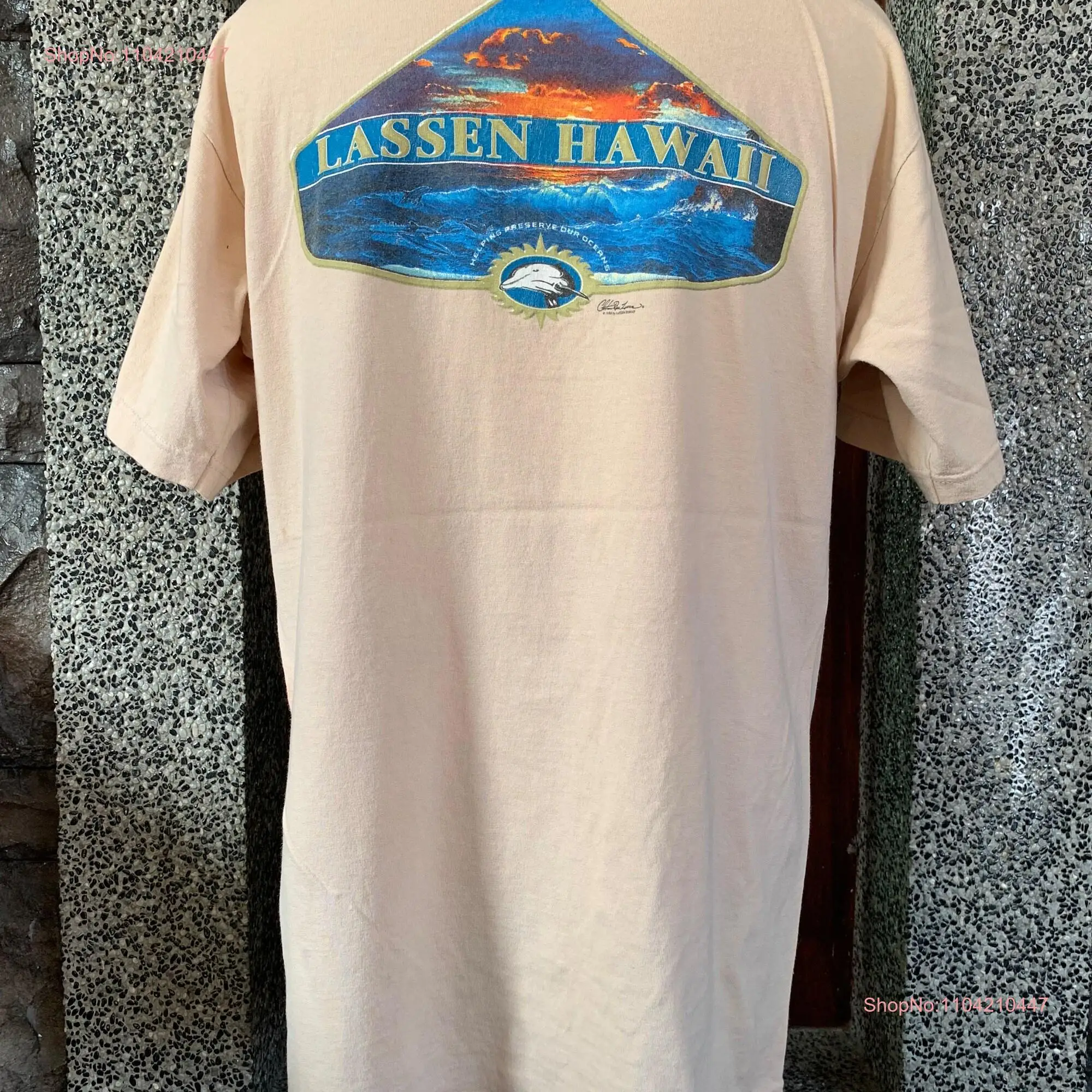 Vintage 1998 Lassen Hawaii Helping Preserve Our Oceans T shirt long or short sleeves