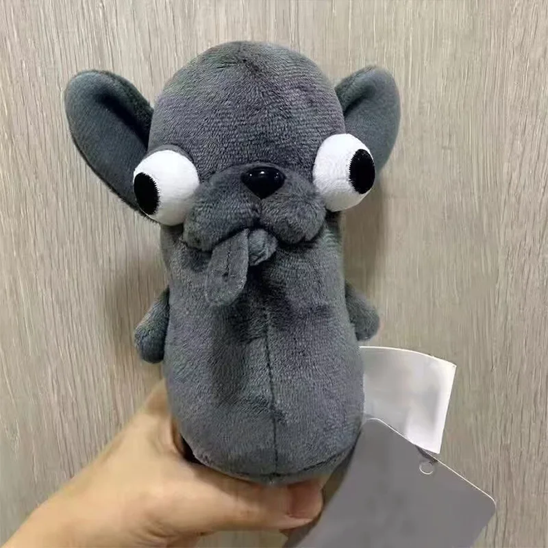 Funny Mouse Keychain With Exposed Tongue Puppy Pet Plush Toy Key Chain Pendant Weird And Cute Simulation Pendant