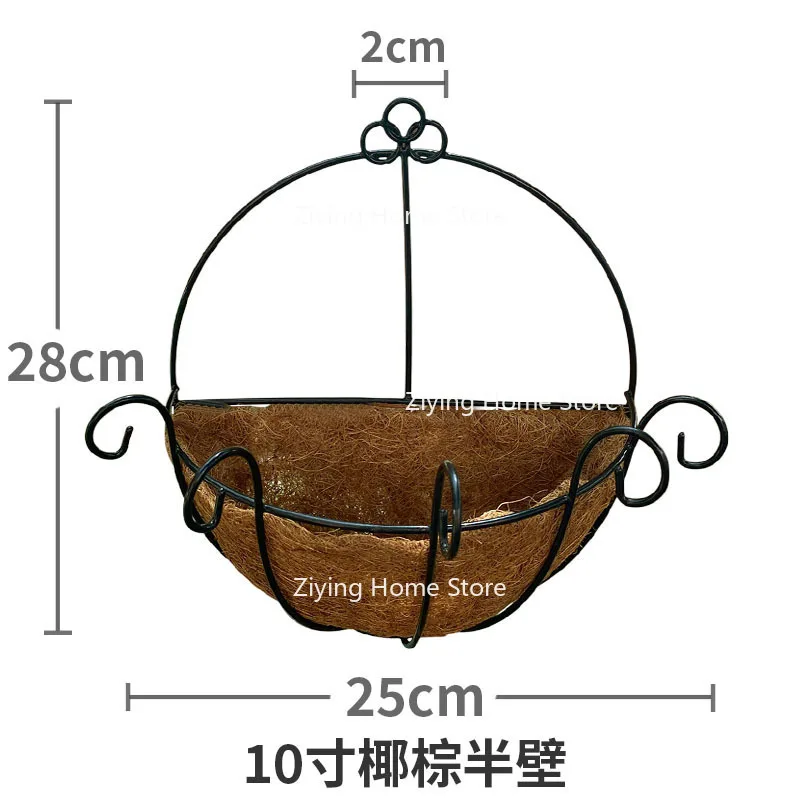 Подходит для подвешивания цветочных корзин, настенных украшений, полукруглых подвесных корзин из кокосовой пальмы.