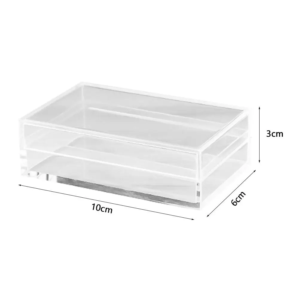 Thickened Rectangular Plastic Storage Box High Transparency Acrylic Food Gift Packaging Plant Landscaping Transparent Box