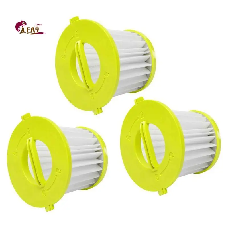 AEA9-3Pcs Washable Reusable Filters For Ryobi PCL700 PCL704 CL705,Vacuum Filter Set,Hand Vacuum Cleaner Parts