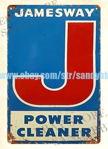 JAMESWAY POWER CLEANER LIVESTOCK FARM EQUIPMENT Metall-Blechschild für Wandkunstläden