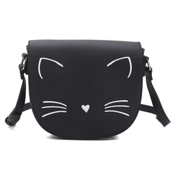 Cat pattern women shoulder bag, crossbody bag for girls