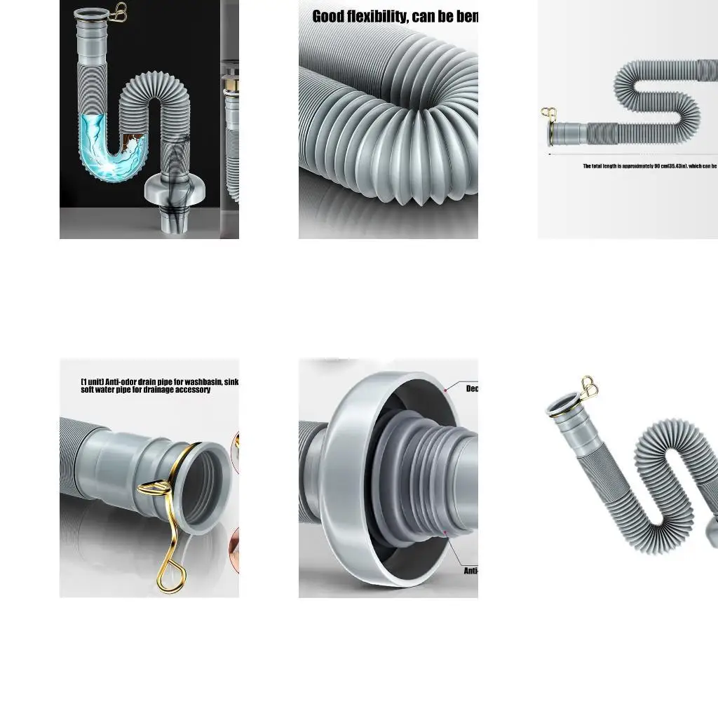 

Strong Anti Odor Sink Drainage Hose Adjustable for Vanity Units Adjustable Fit D2RD