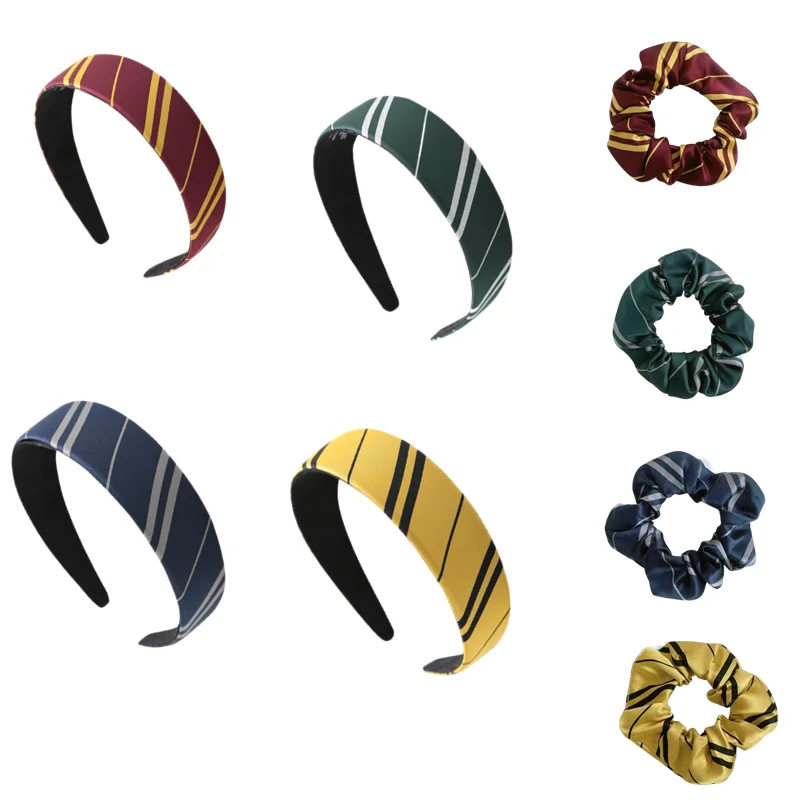 Magic College Costume Accessories Halloween Cosplay Preppy Style Hair Hoop Headband Hair Rope Scrunchie Lovely Prop