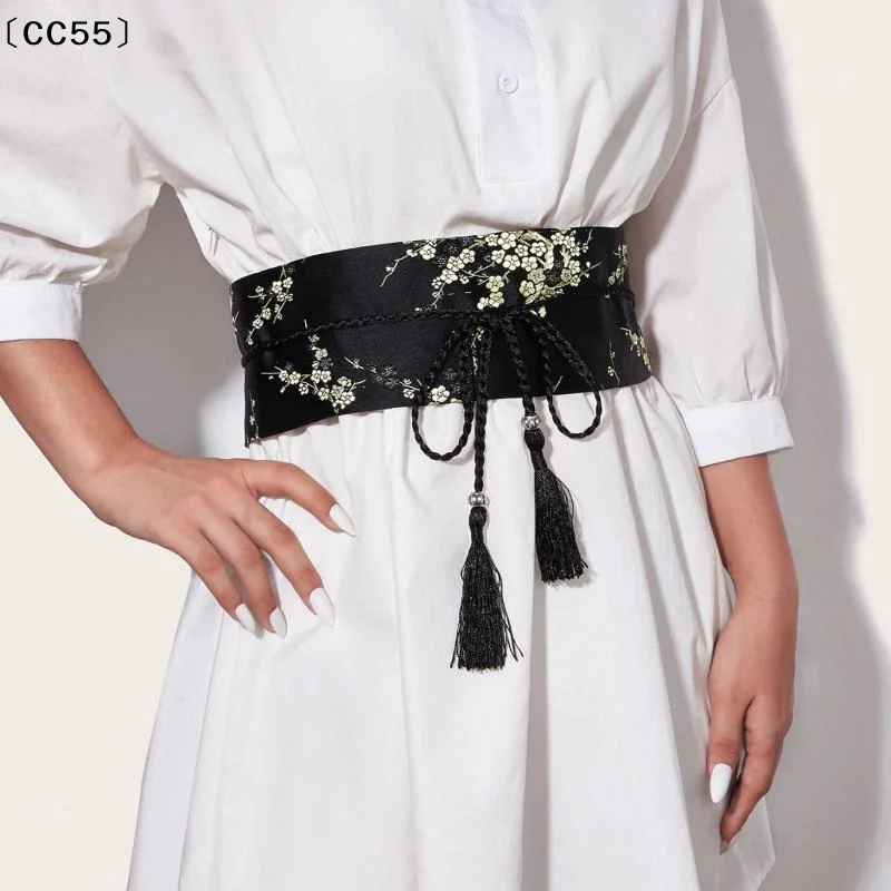 Men'S Formal Wear Belt - Kadınlar için Vintage Çiçek İşlemeli Kemer