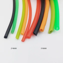 1/2M 4/6MM Latex Tube Hollow Rubber Elastic Silicone Tube Fishing Slingshot Medical Surgery High Rebound Rubber Band