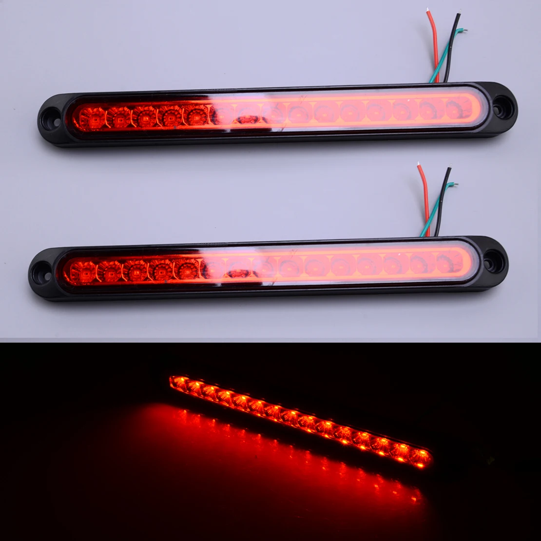 

2 шт. 10 "грузовик прицеп RV автомобиль караван лодка задний хвост 3-й стоп-сигнал бар габаритный фонарь