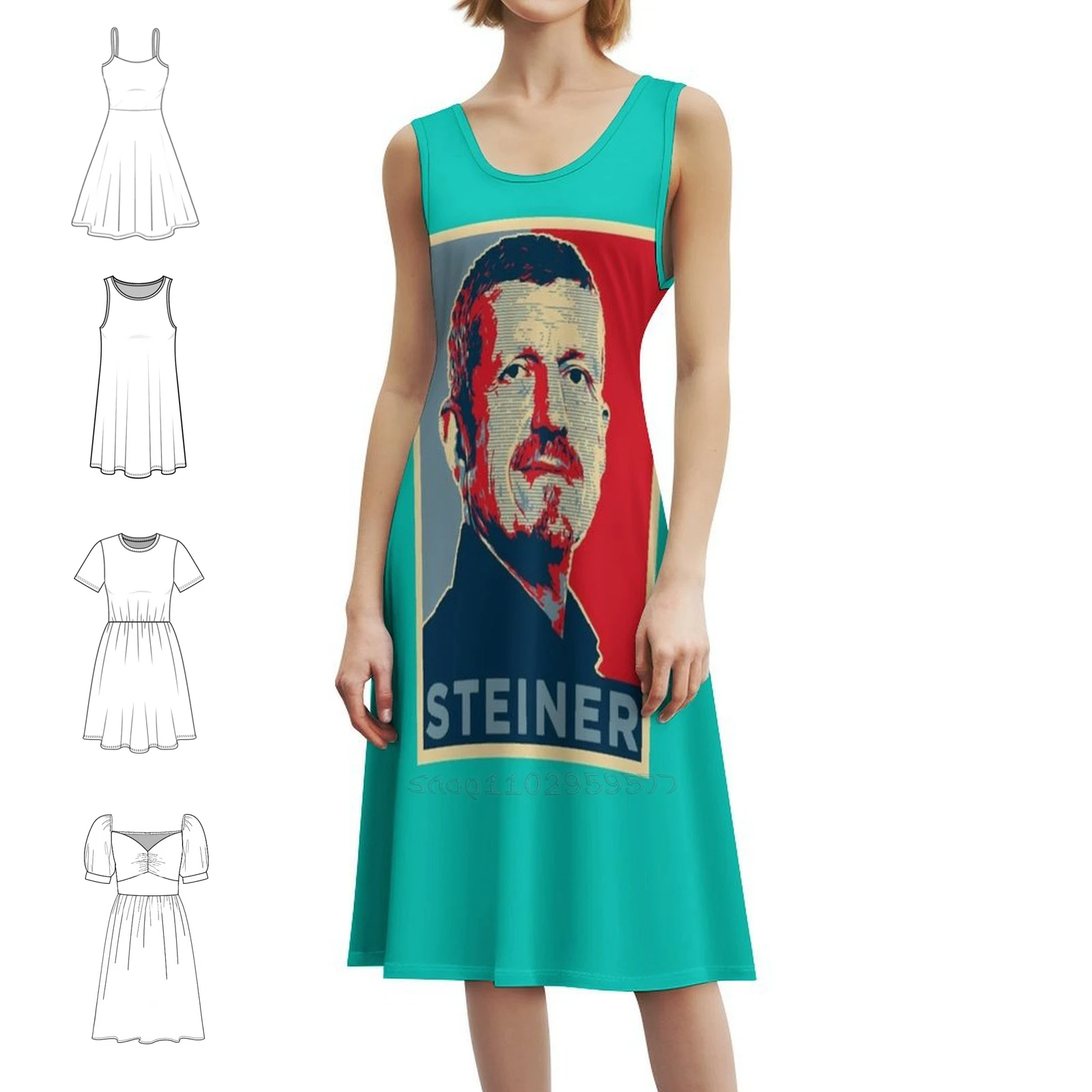 

Guenther Steiner Мини-платье в консервативном стиле для женщин трапециевидной формы свободного покроя повседневное дневное платье Guenther Steiner Drive To Survive женское