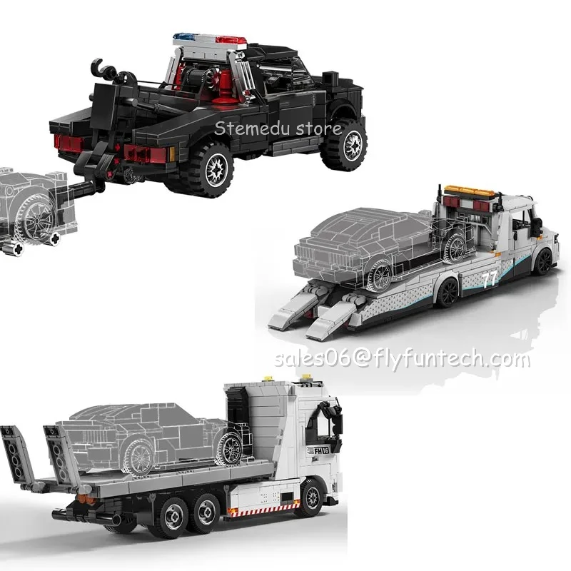 

Конструктор «Тяжелый эвакуатор» (MOC) — модель FH16 Sprinter F450, строительный набор для детей, подарок на день рождения