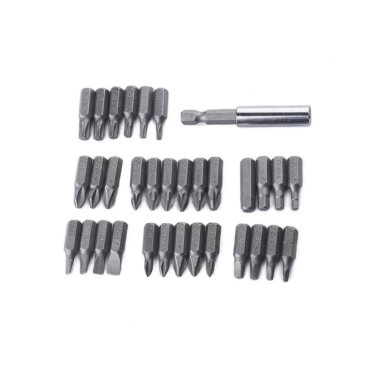 

33Pcs Security Bit Set Tamper Proof Hex Star Screwdriver Ideal for Cordless Drills Bits Extension Bits