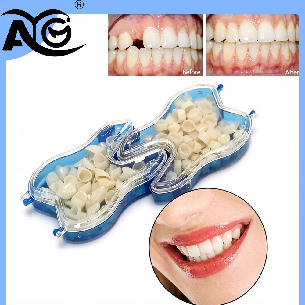 

AG 50 Pcs/Box Dental Temporary Crown Kit Anterior Front Molar Posterior Teeth Veneers Dentistry Tooth Whitening Dental Tools