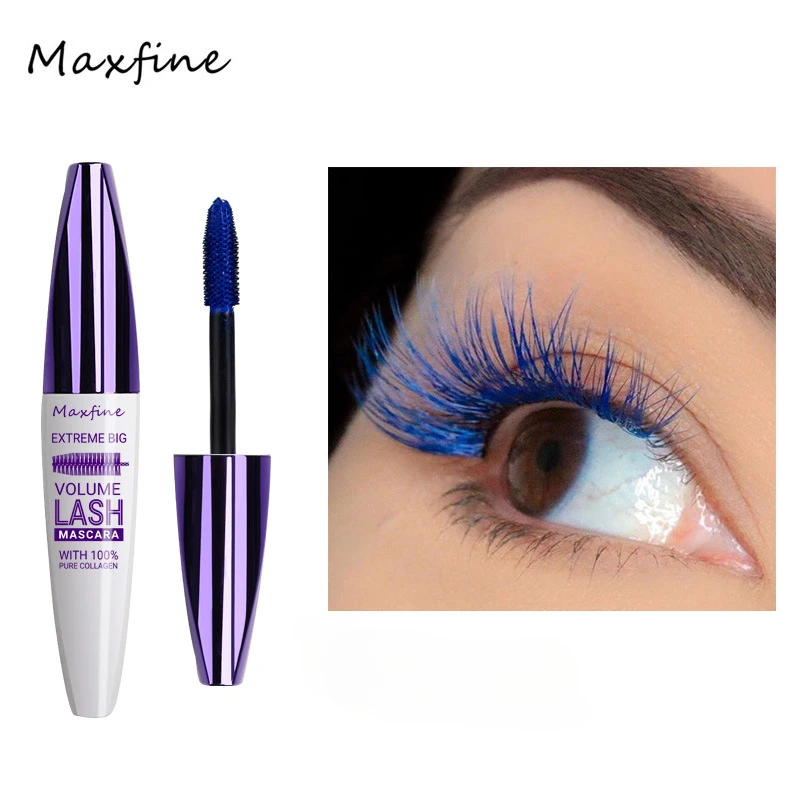 

Blue mascara Cat eye Primer Eyes Makeup Color Mascara Waterproof Fast Dry Eyelashes Curling Lengthening Makeup Eye Lashes